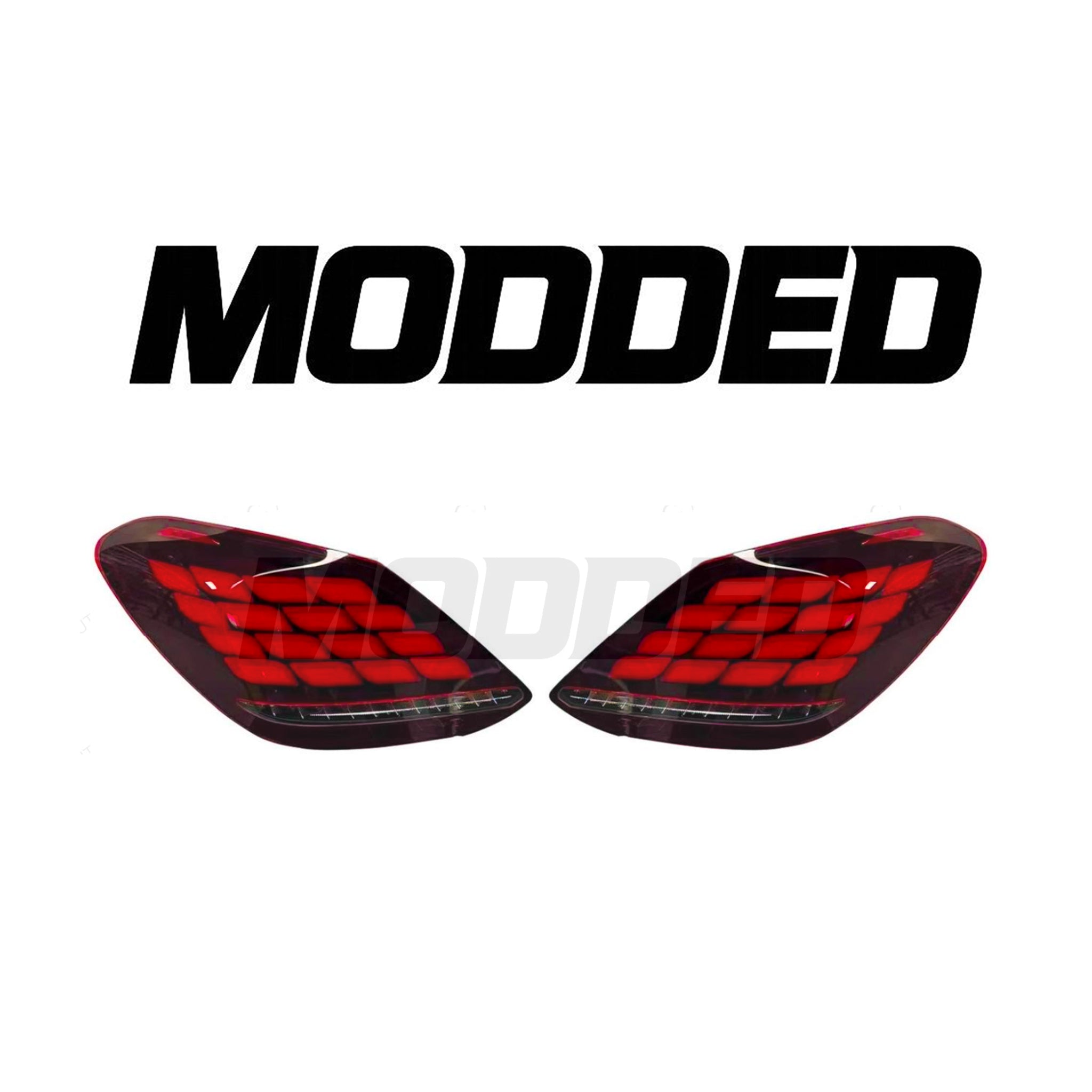 Mercedes-Benz C Class W205 Taillights (2015-2021) - OEM red