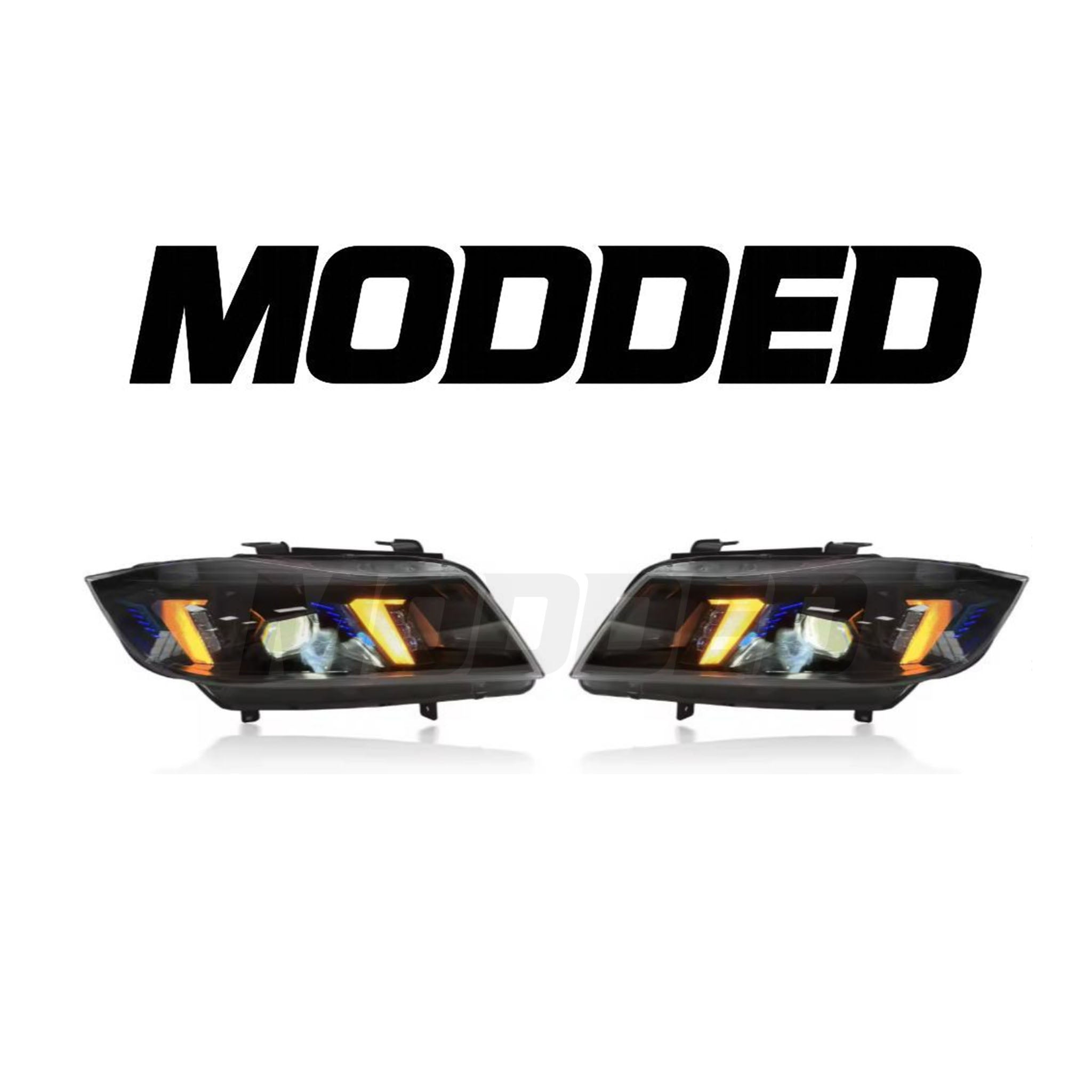 BMW 3 Series E90 Headlights (2005–2012) – Snake Eyes Style