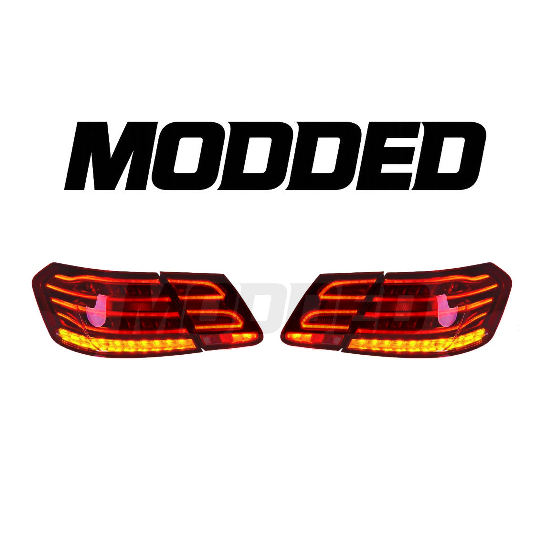 Mercedes-Benz E Class W212 Taillights (2009 -2015) - Smoked/red