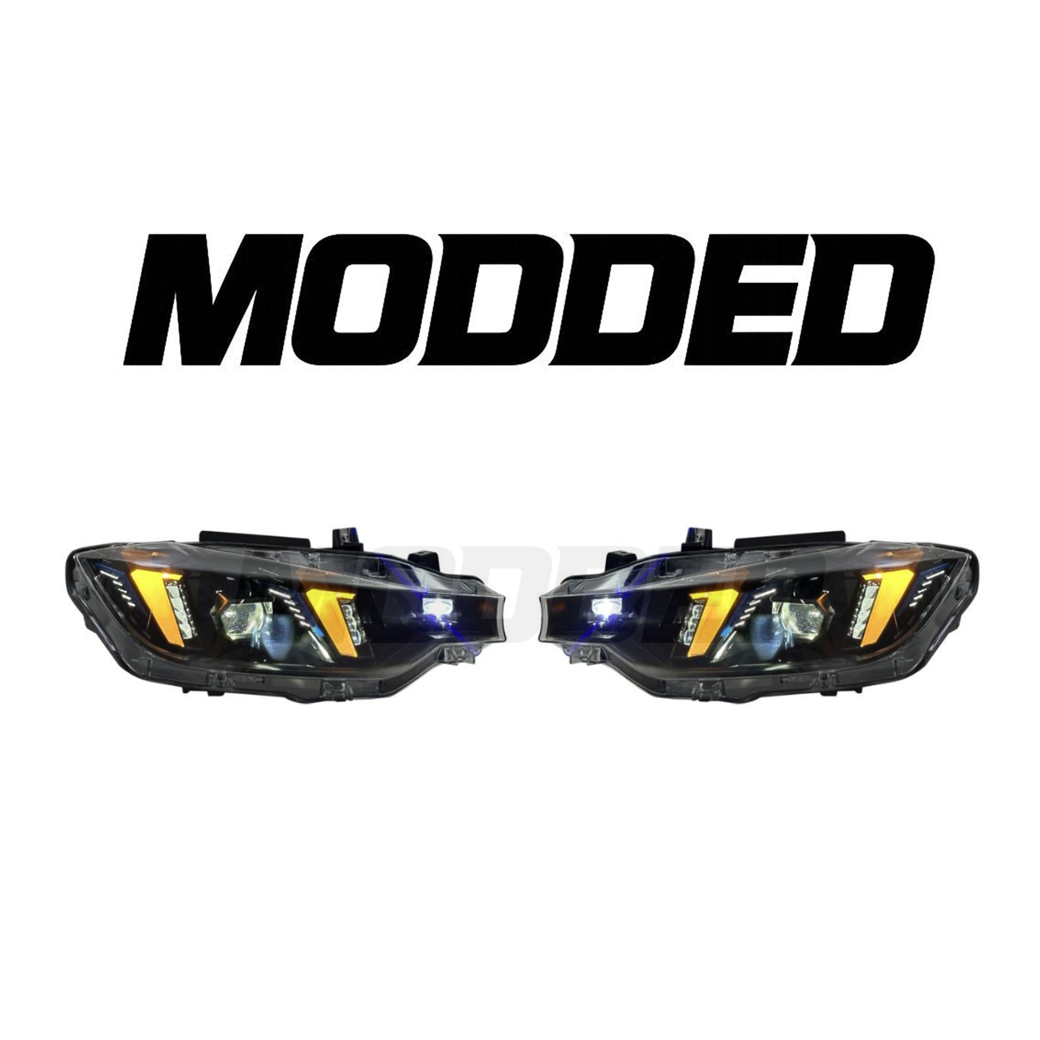 BMW 3 Series F30 Headlights (2012–2018) – Snake Eyes Style