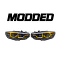 BMW 4 Series F32/F82 Headlights (2014–2020) – OEM IKON Style (Switchable Yellow/White DRL)