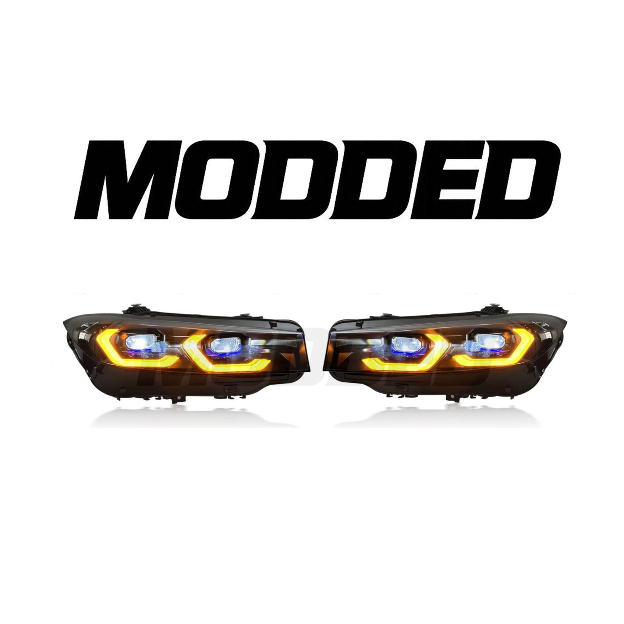 BMW 3 Series G20 Headlights (2023–2025) – LED Style (Switchable White/Yellow DRL)