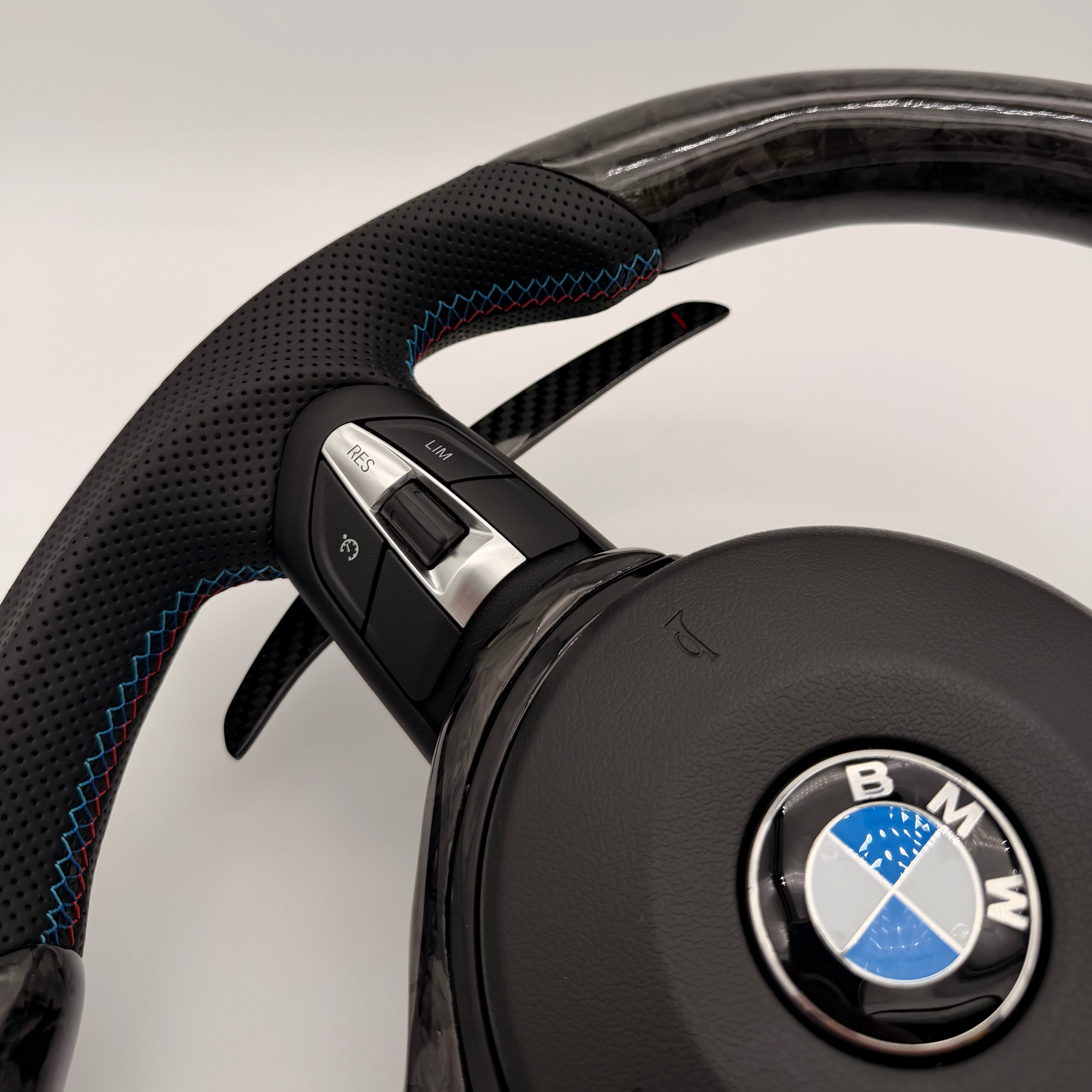 BMW Flat Bottom Forged Carbon Steering Wheel