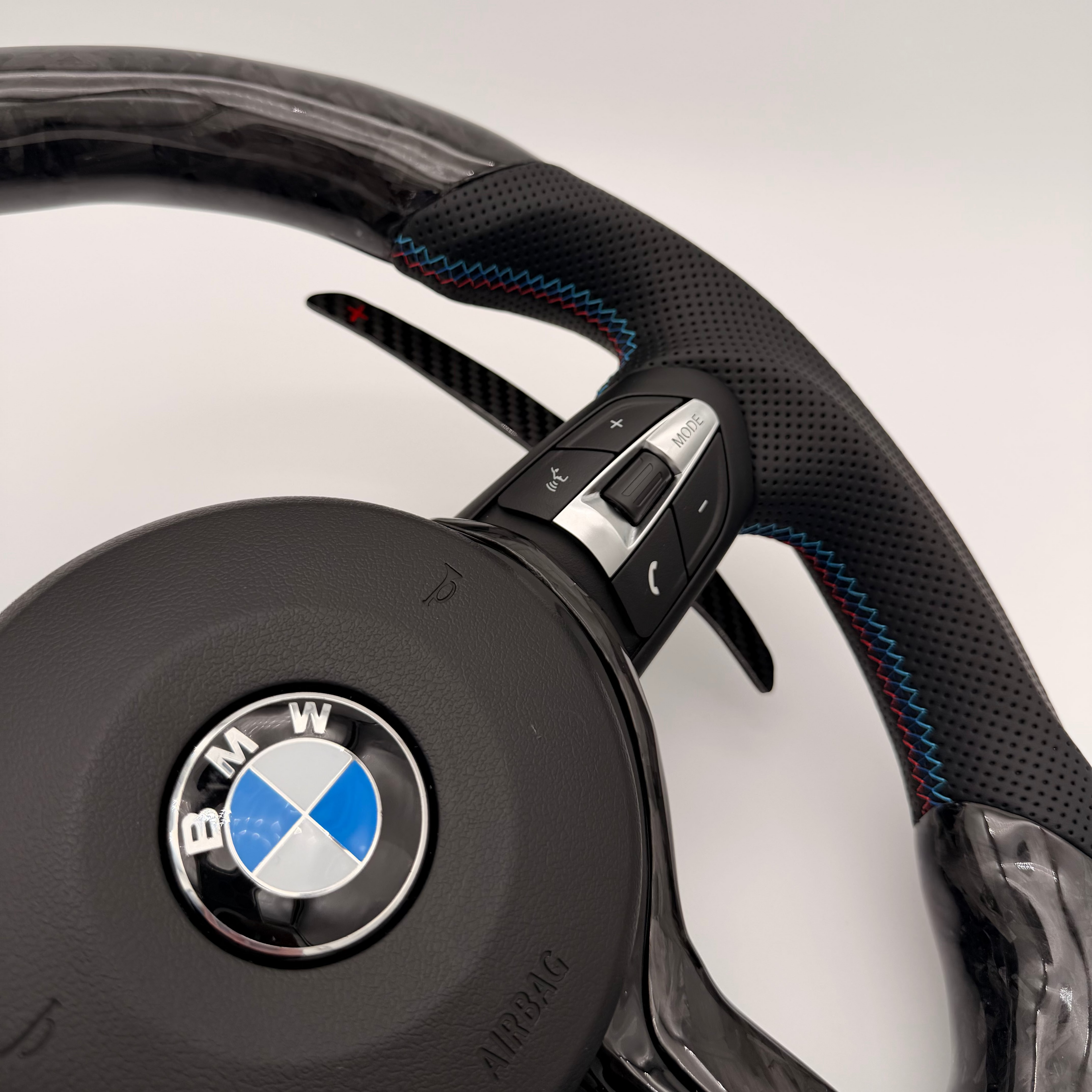 BMW Flat Bottom Forged Carbon Steering Wheel