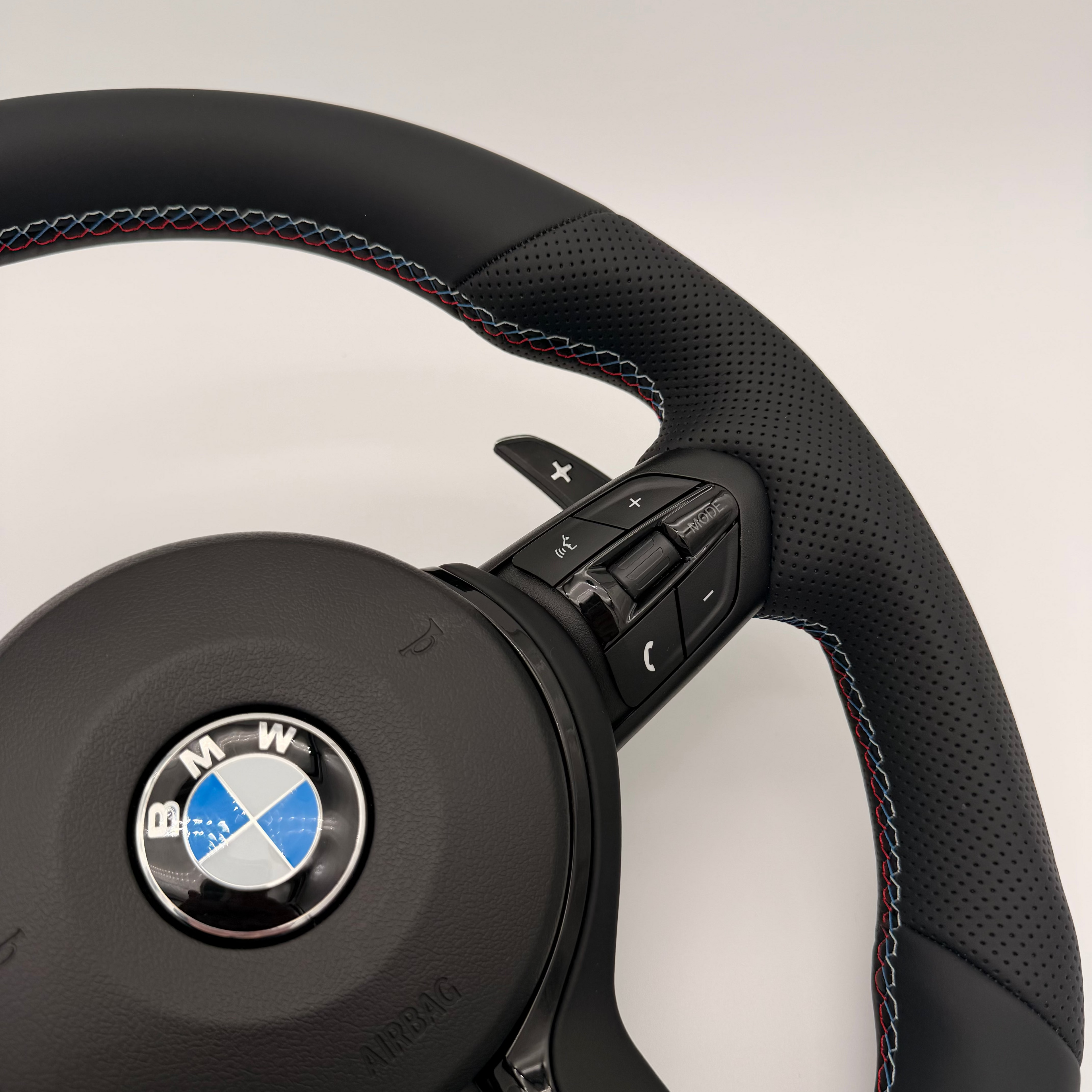 BMW Flat Bottom Steering Wheel Leather V2