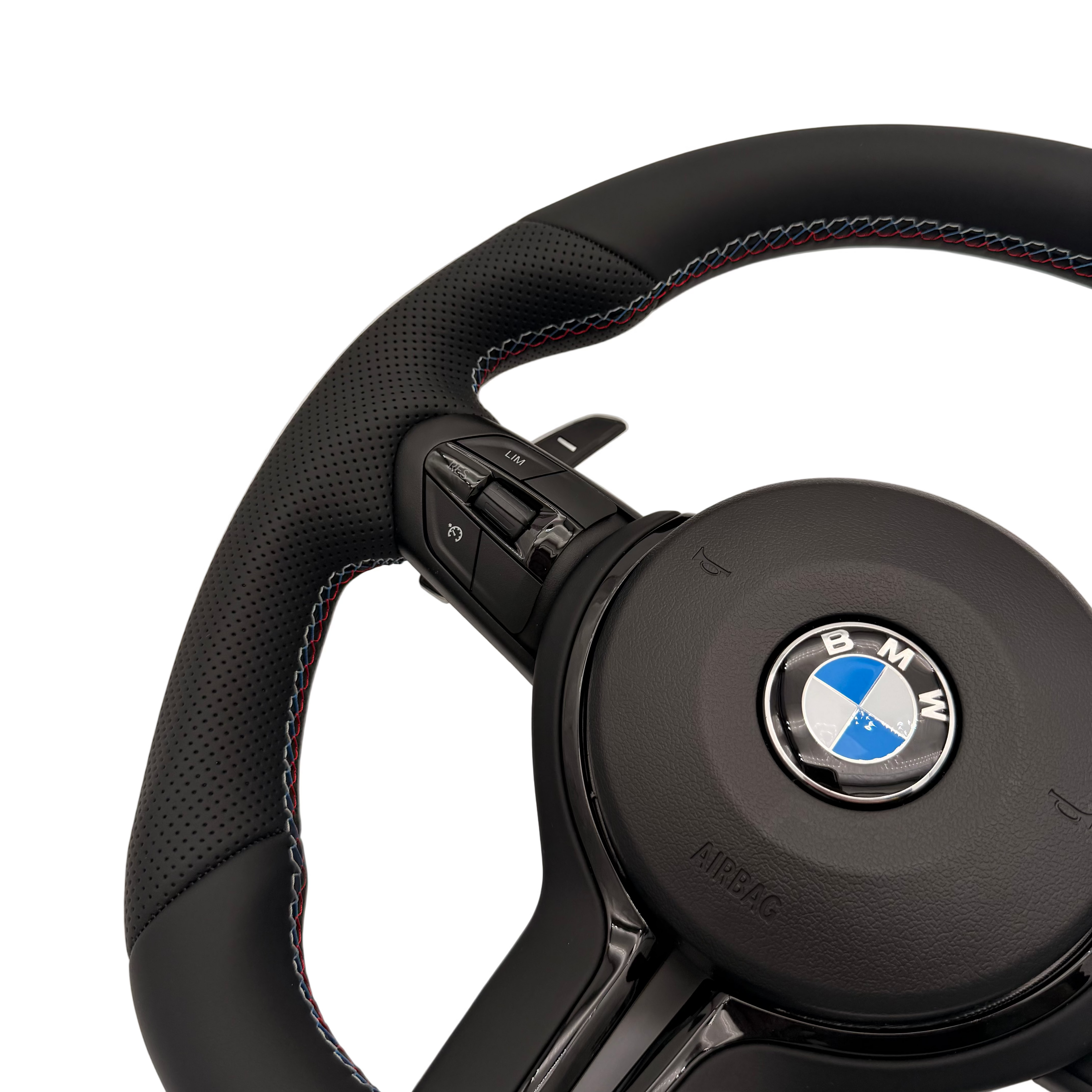 BMW Flat Bottom Steering Wheel Leather V2