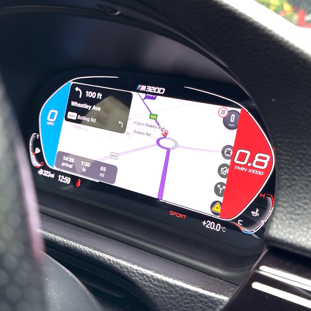 Digital Cluster with Carplay for BMWs