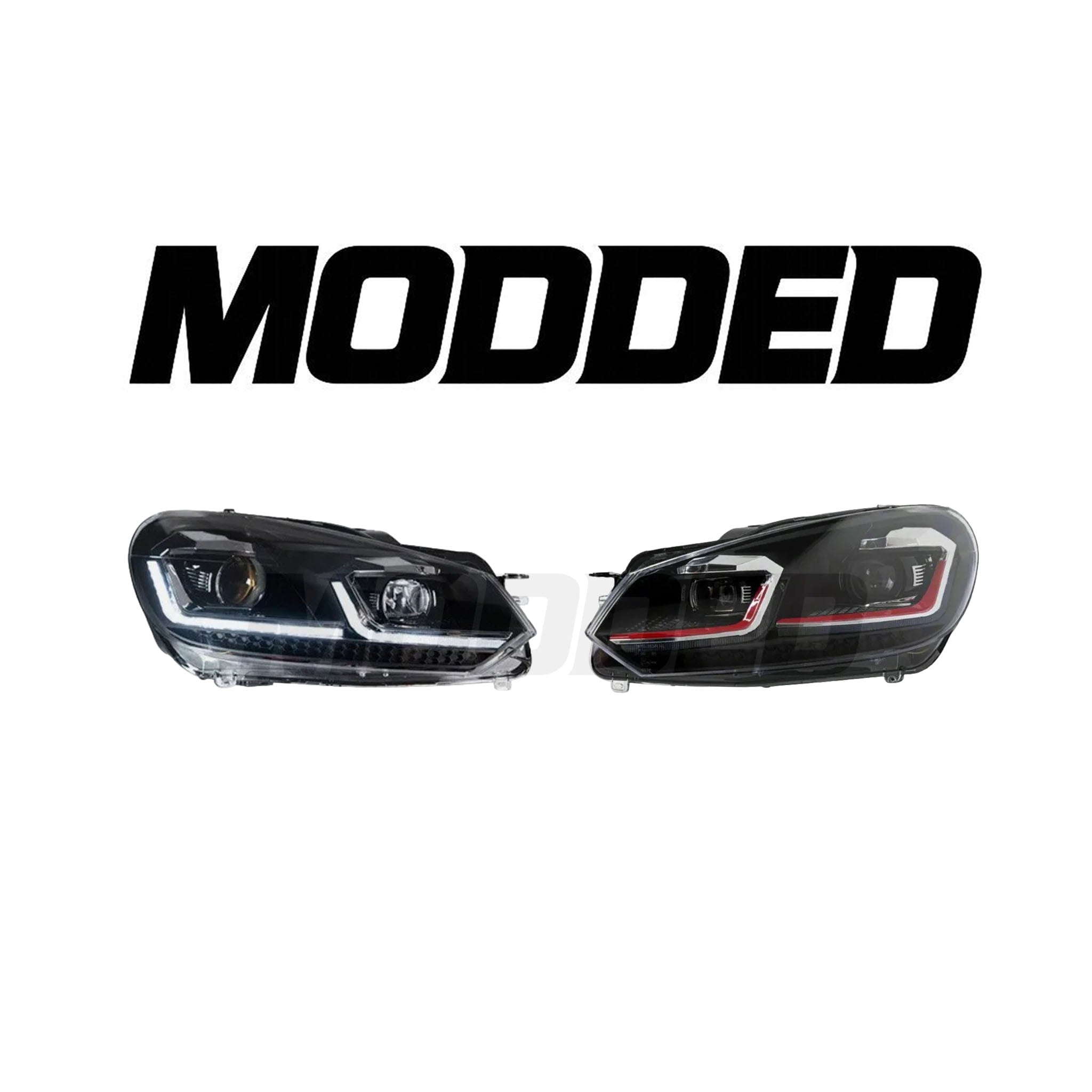 Volkswagen Golf MK6 Headlights (2008–2013) – LED MK7.5 Style