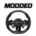 Mercedes Benz AMG Dragonfly Steering Wheel Carbon Fibre/ Alcantara with Knob OEM Style