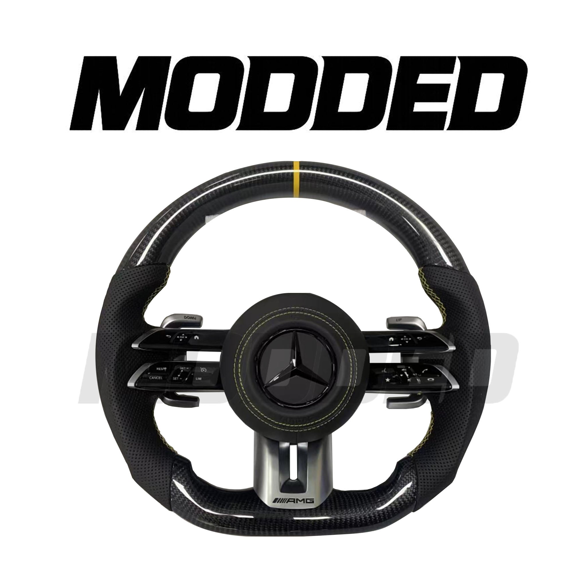 Mercedes Benz AMG Dragonfly Steering Wheel Carbon Fibre OEM Style 2