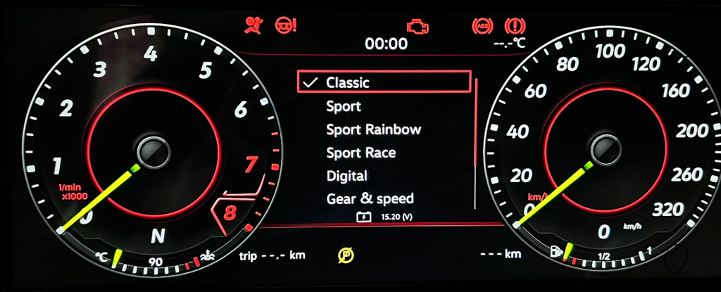 Digital Cluster for VW MK6 Golf LCD GTI