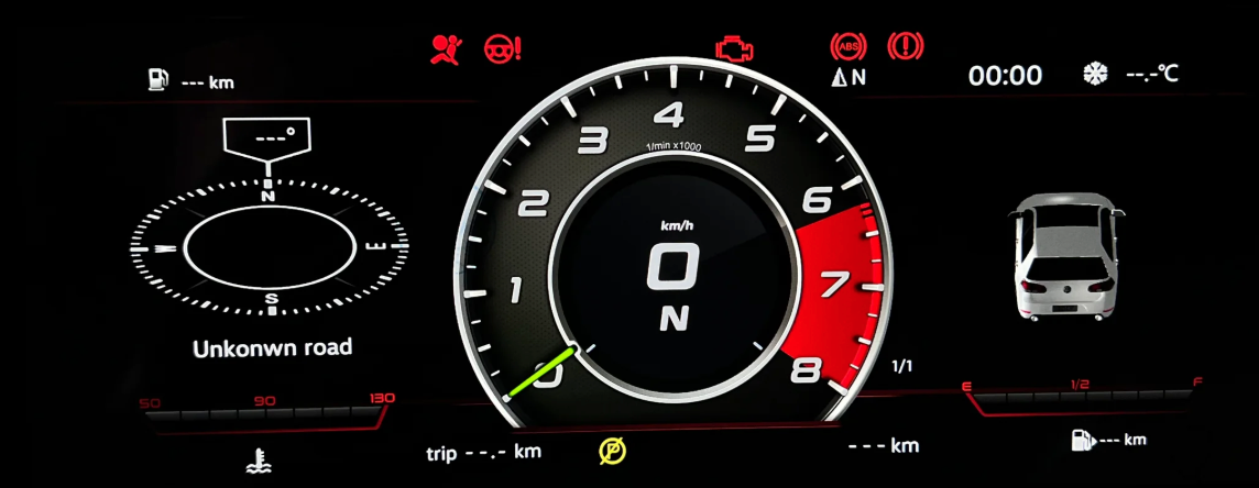 Digital Cluster for VW MK6 Golf LCD GTI