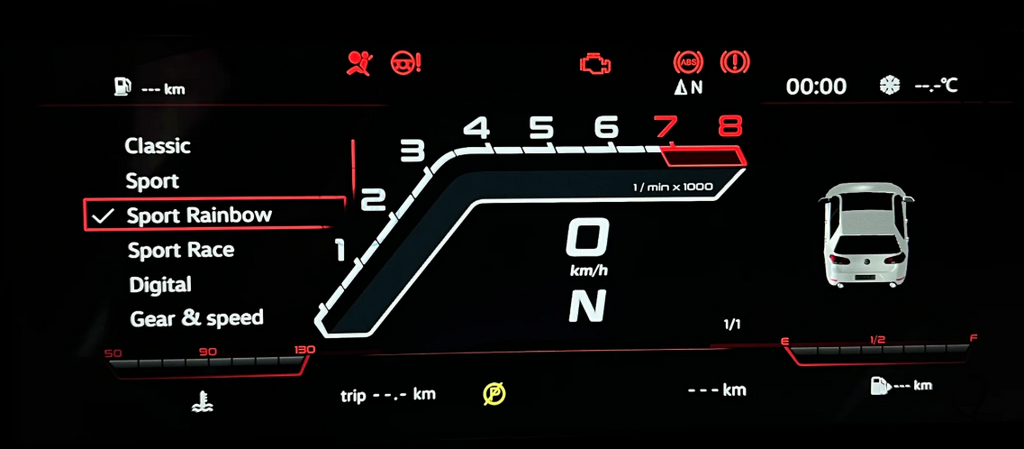 Digital Cluster for VW MK6 Golf LCD GTI