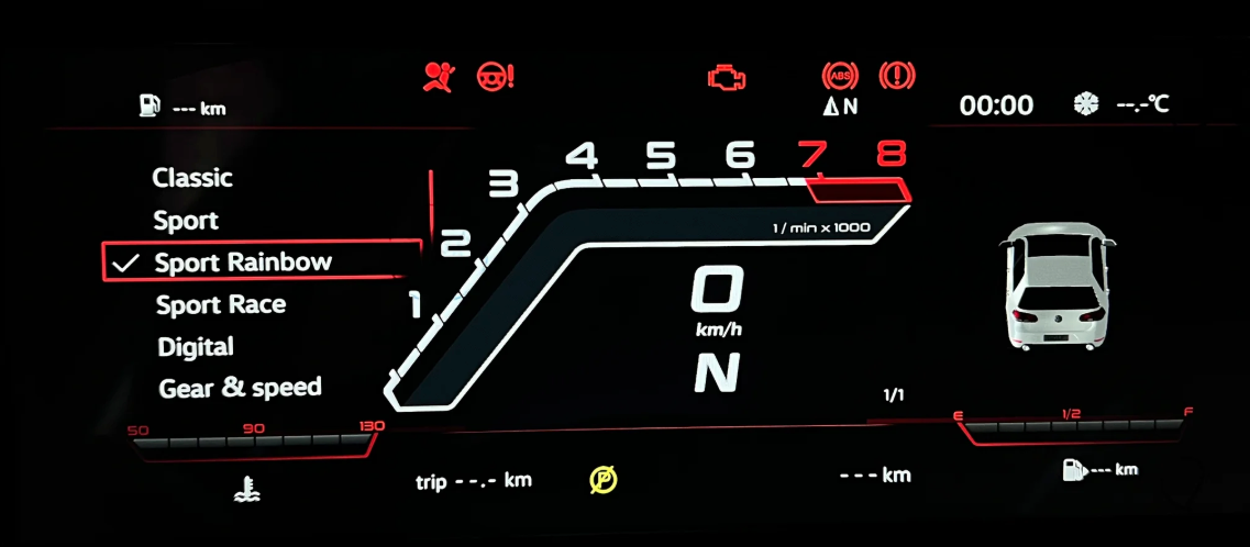 Digital Cluster for VW MK6 Golf LCD GTI