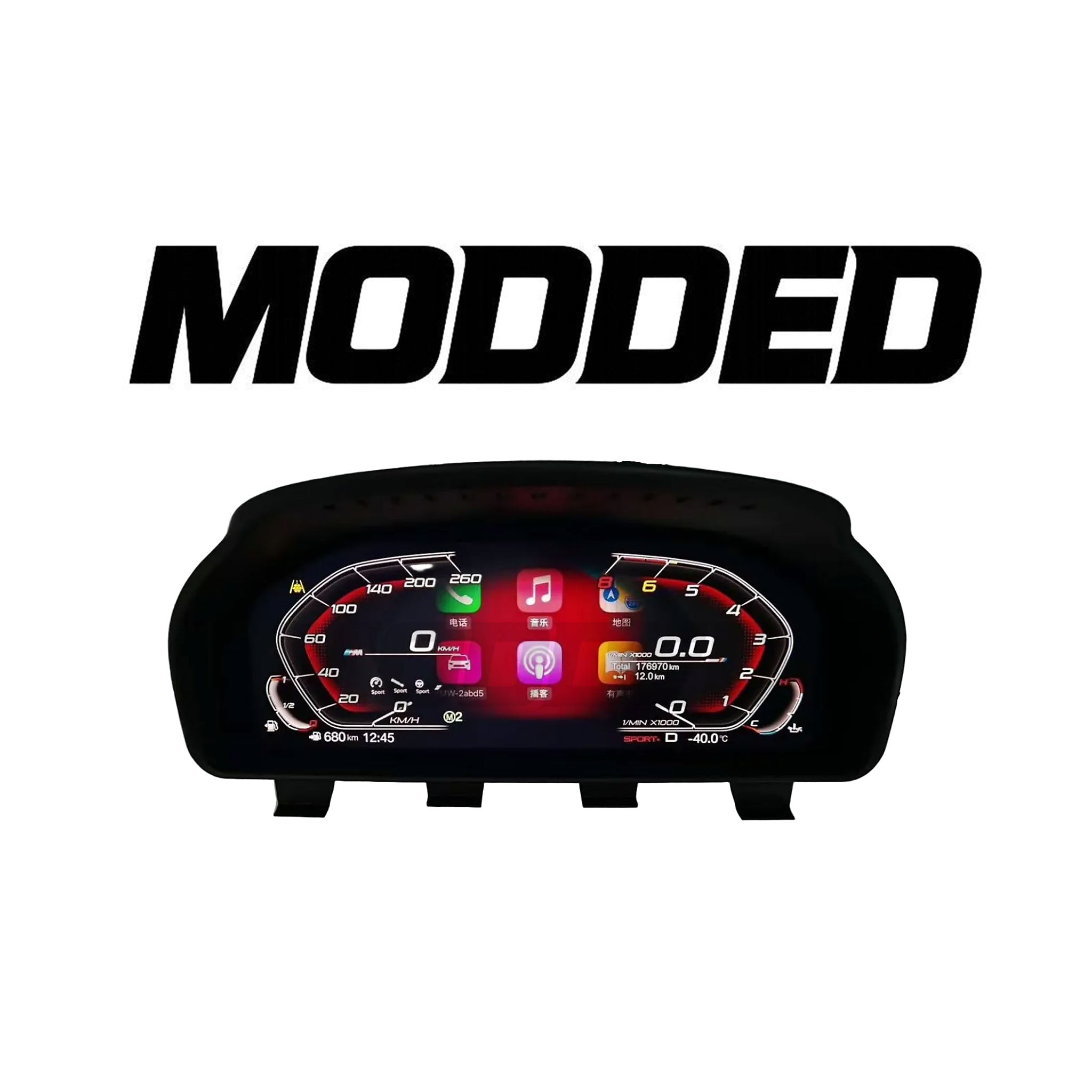 Digital Cluster with Carplay for BMWs