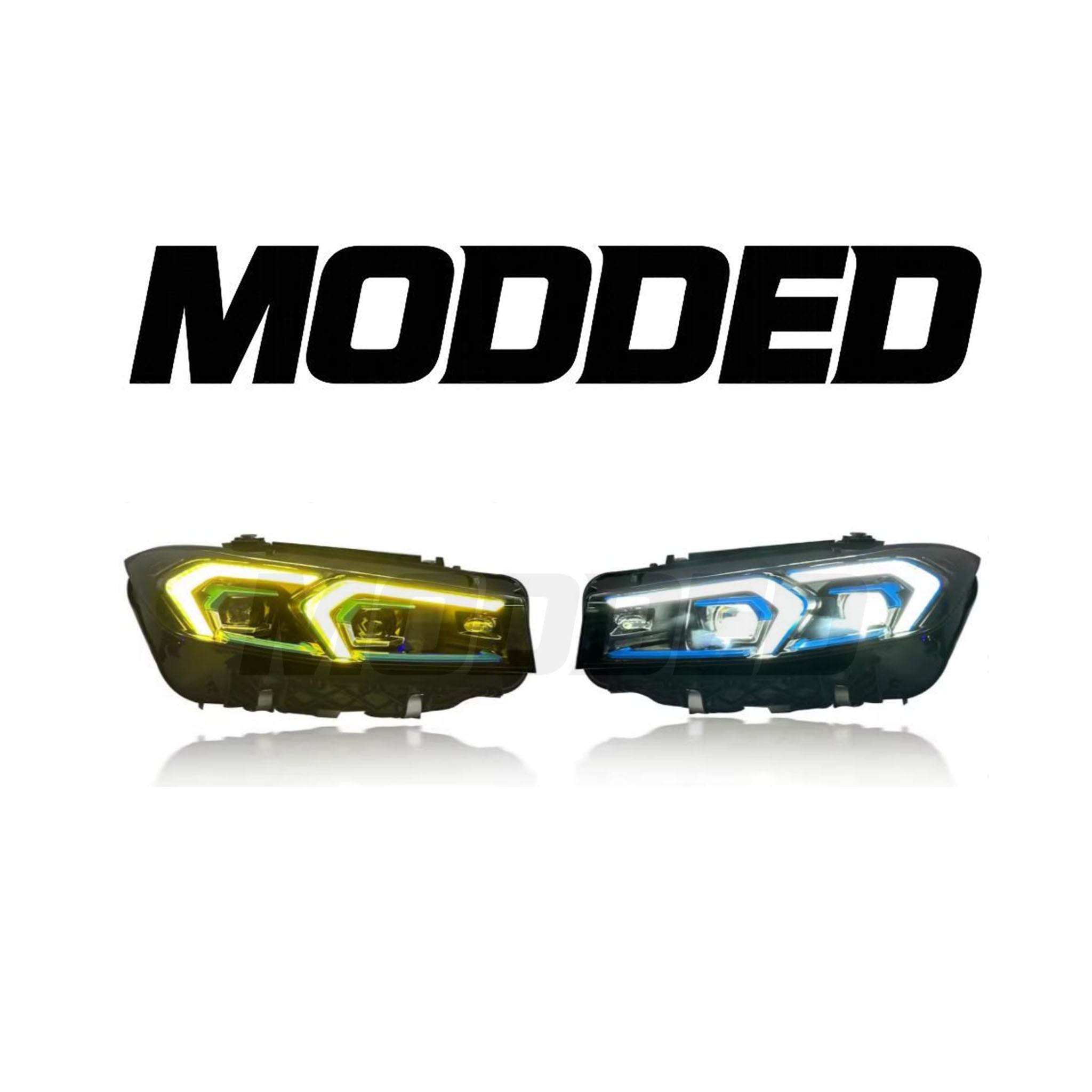 BMW 3 Series G20 Headlights (2023–2024) – LCI Style (Switchable Yellow/White DRL)
