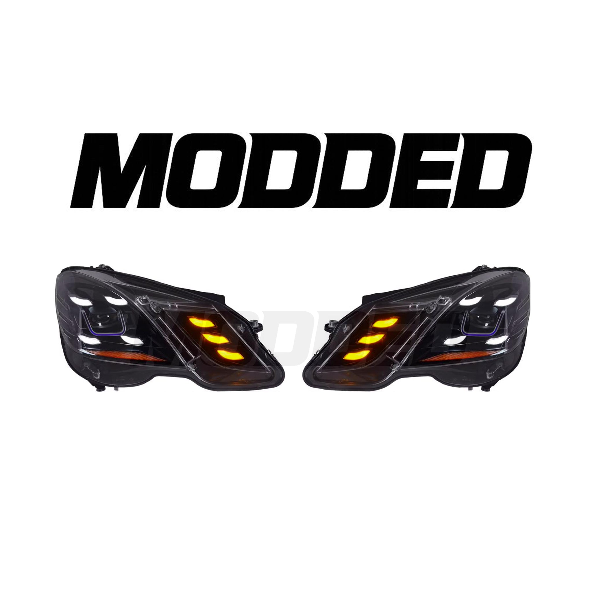Mercedes-Benz E Class W212 Headlights (2010-2012) Smoked