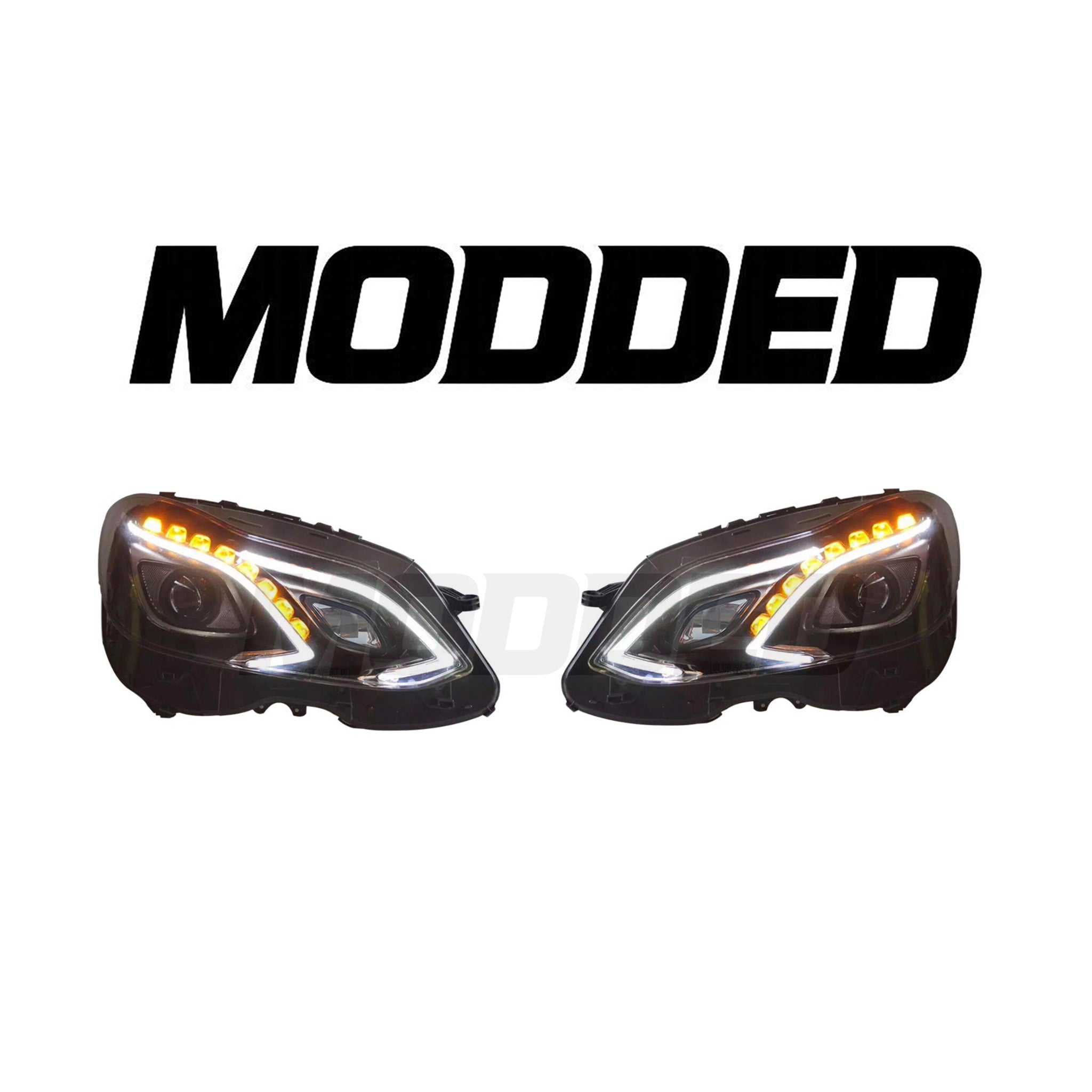 Mercedes-Benz E Class W212 Headlights V2 (2013-2016)  Smoked